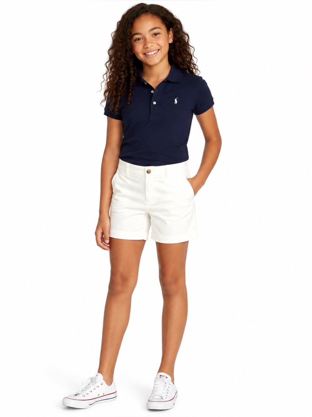 Polo Ralph Lauren Girls White Chino Shorts 100% Cotton NWT Size 12